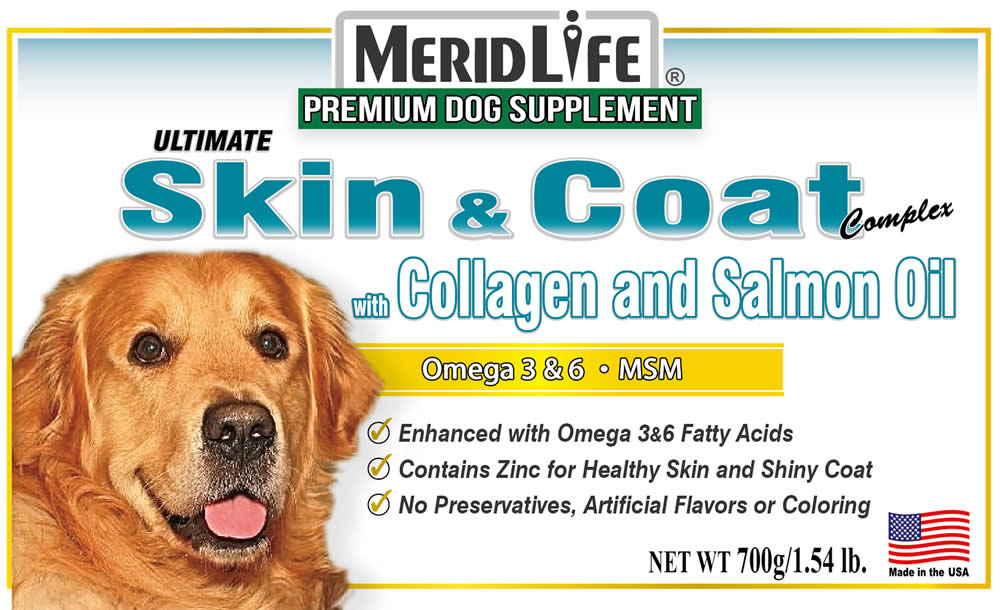 Skin & Coat with Collagen & Salmon Oil Supplement Facts