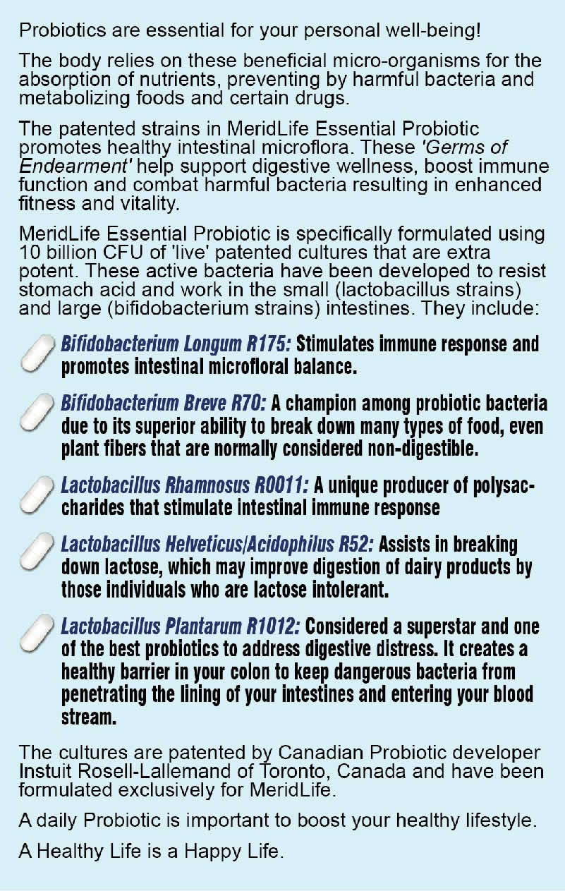 Probiotics Supplement Facts